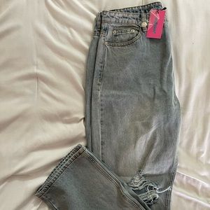 Edikted “wide or die ripped jeans” women’s XL.